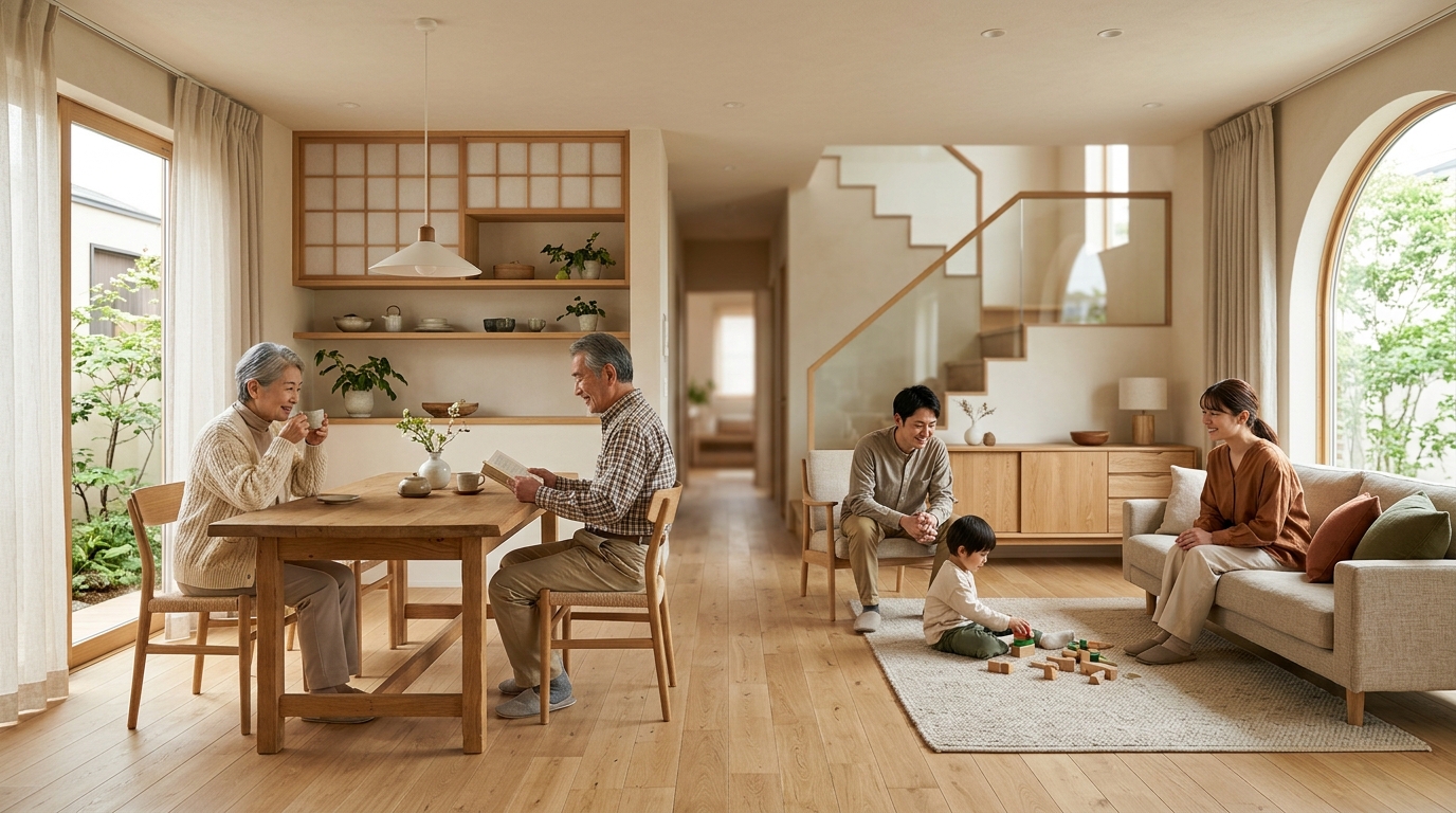 二世帯住宅のリアル|完全分離・部分共有・同居型のメリットとストレス